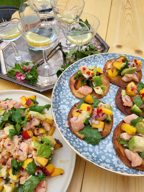 Laxceviche med nektarin