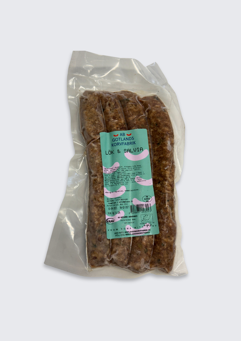 Lök & Salvia, färskkorv nitritfri 320g EKO