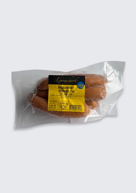 Currykorv på grönbeteskyckling 500g