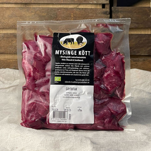 Grytbitar Naturbeteskött EKO 500g