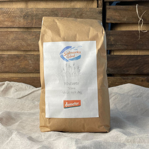 Biodynamiskt mjöl höstvete siktat 2kg EKO