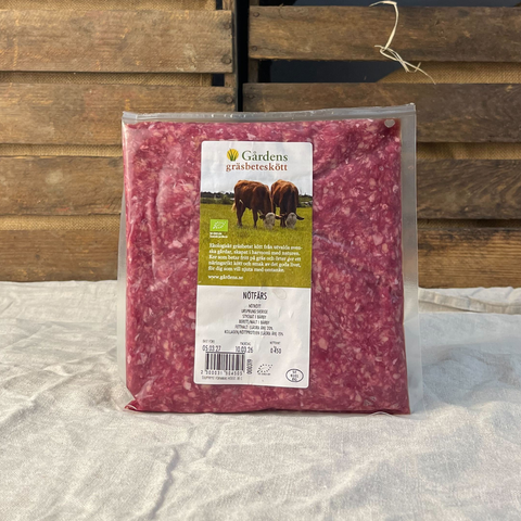 Nötfärs gräsbeteskött EKO 450g
