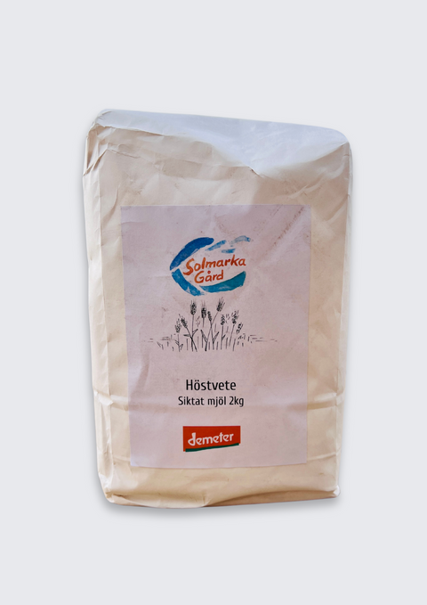 Biodynamiskt mjöl höstvete siktat 2kg EKO