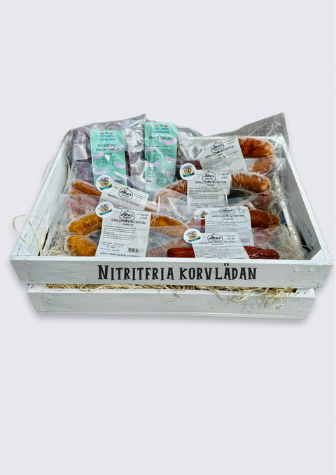Korvlådan med hantverkskorv utan nitrit