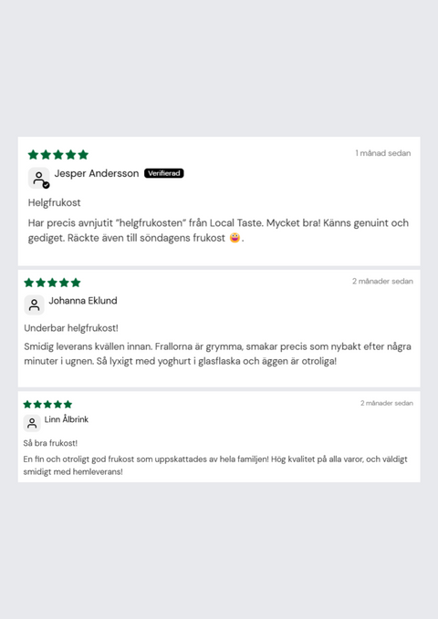 En mysig frukost