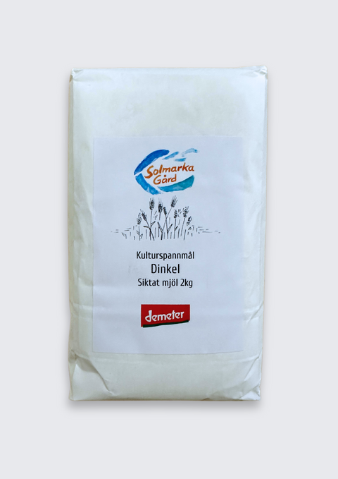 Biodynamiskt mjöl dinkel siktat 2kg EKO