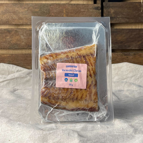 Klimatcertifierad varmrökt filé Gårdsclarias (Naturell) 125g