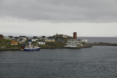 Hamnen i Honningsvåg vid Barents hav i norra Norge
